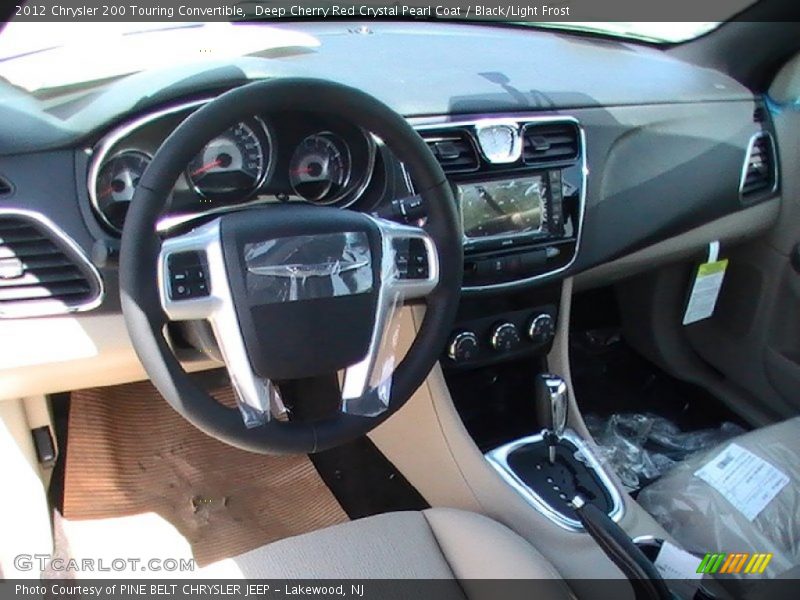Deep Cherry Red Crystal Pearl Coat / Black/Light Frost 2012 Chrysler 200 Touring Convertible