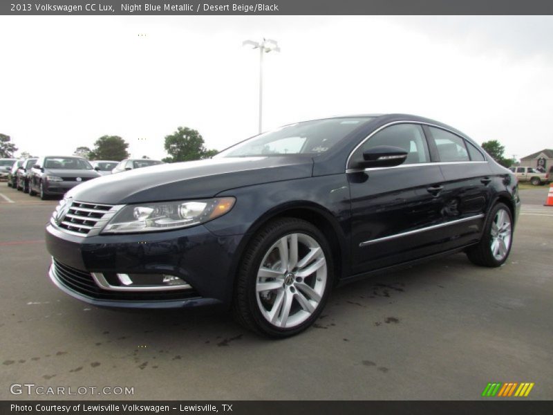 Night Blue Metallic / Desert Beige/Black 2013 Volkswagen CC Lux