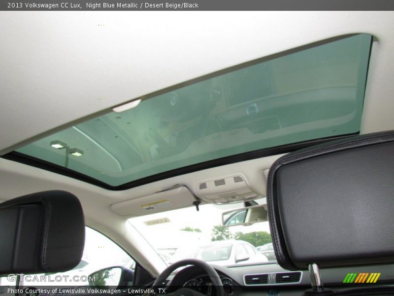 Night Blue Metallic / Desert Beige/Black 2013 Volkswagen CC Lux