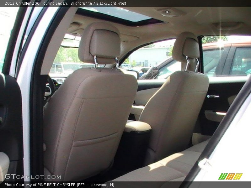 Bright White / Black/Light Frost 2012 Chrysler 200 Touring Sedan