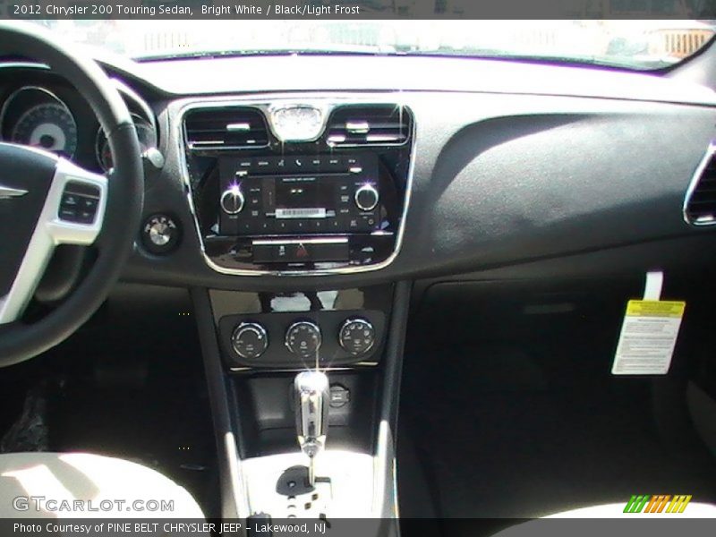 Bright White / Black/Light Frost 2012 Chrysler 200 Touring Sedan