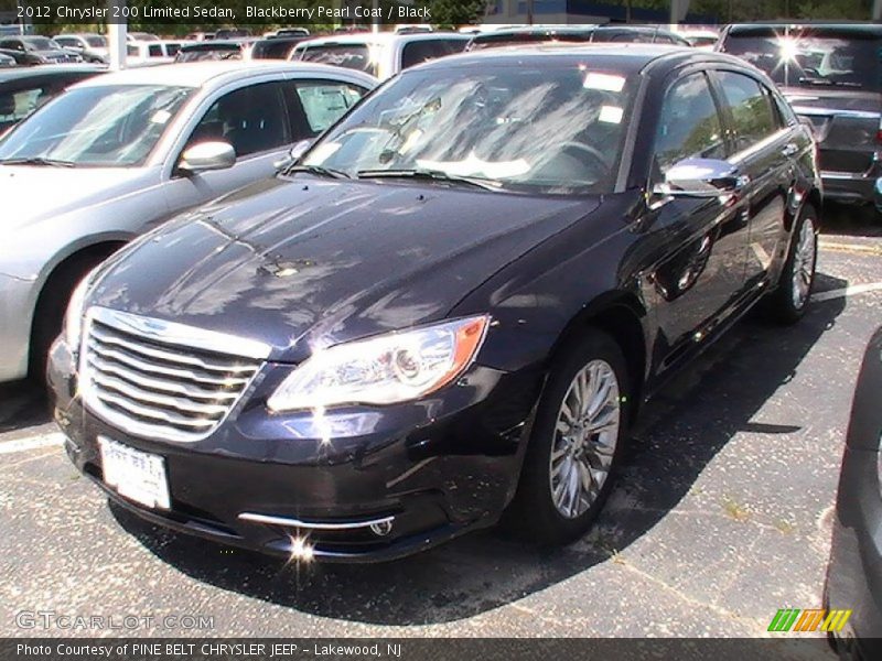 Blackberry Pearl Coat / Black 2012 Chrysler 200 Limited Sedan