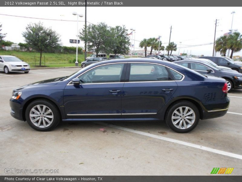 Night Blue Metallic / Titan Black 2012 Volkswagen Passat 2.5L SEL