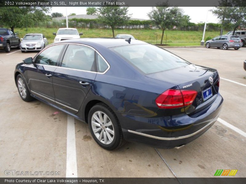 Night Blue Metallic / Titan Black 2012 Volkswagen Passat 2.5L SEL