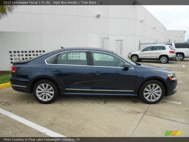 Night Blue Metallic / Titan Black 2012 Volkswagen Passat 2.5L SEL