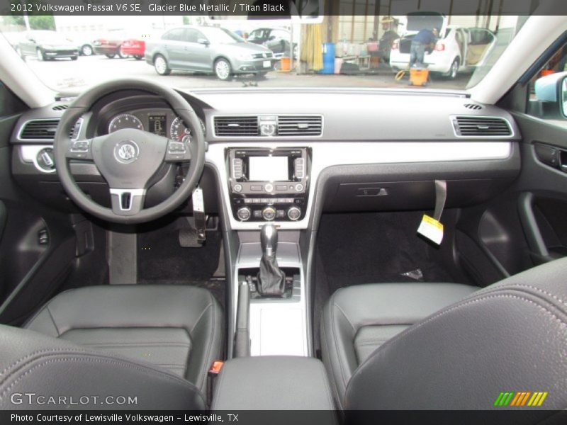 Glacier Blue Metallic / Titan Black 2012 Volkswagen Passat V6 SE