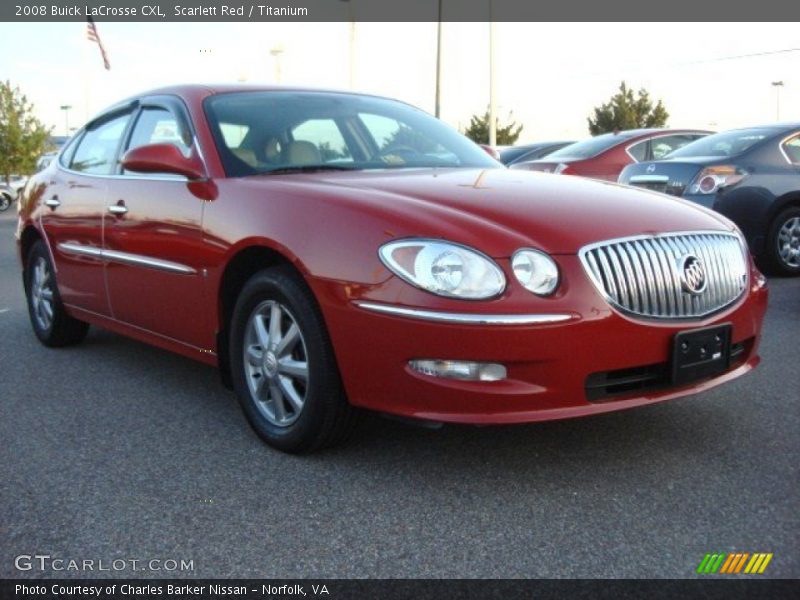 Scarlett Red / Titanium 2008 Buick LaCrosse CXL