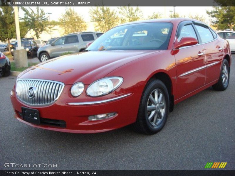 Scarlett Red / Titanium 2008 Buick LaCrosse CXL