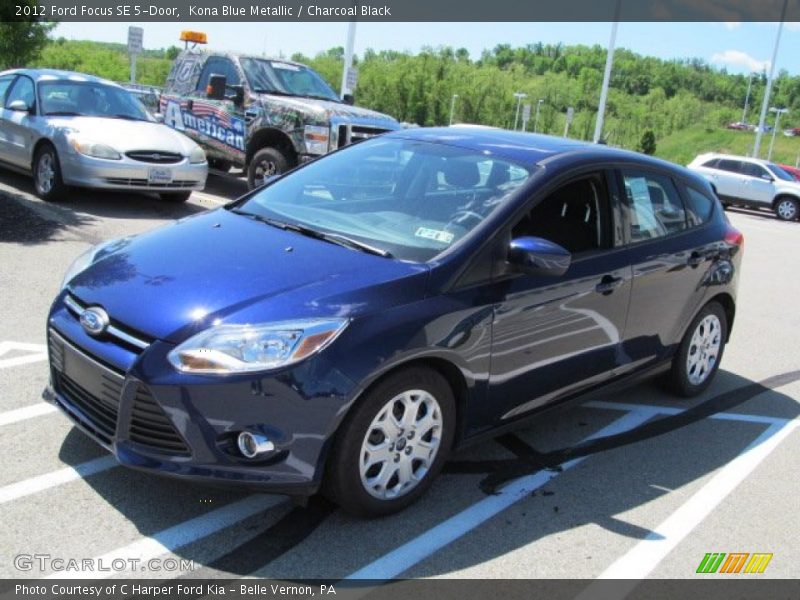 Kona Blue Metallic / Charcoal Black 2012 Ford Focus SE 5-Door