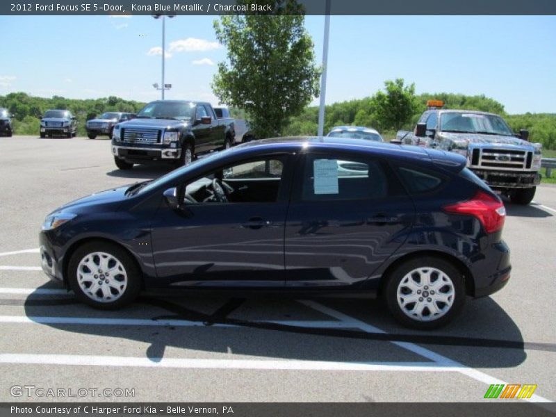 Kona Blue Metallic / Charcoal Black 2012 Ford Focus SE 5-Door