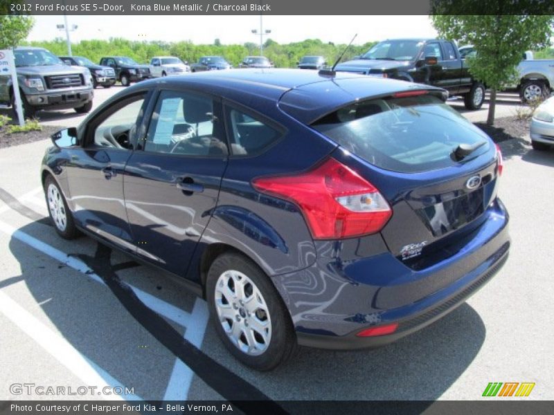 Kona Blue Metallic / Charcoal Black 2012 Ford Focus SE 5-Door