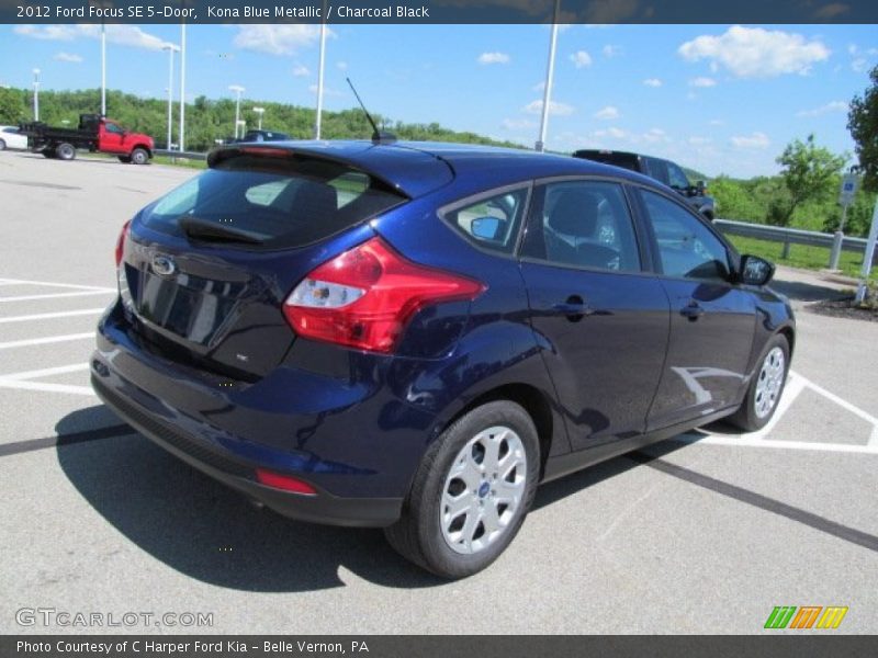 Kona Blue Metallic / Charcoal Black 2012 Ford Focus SE 5-Door