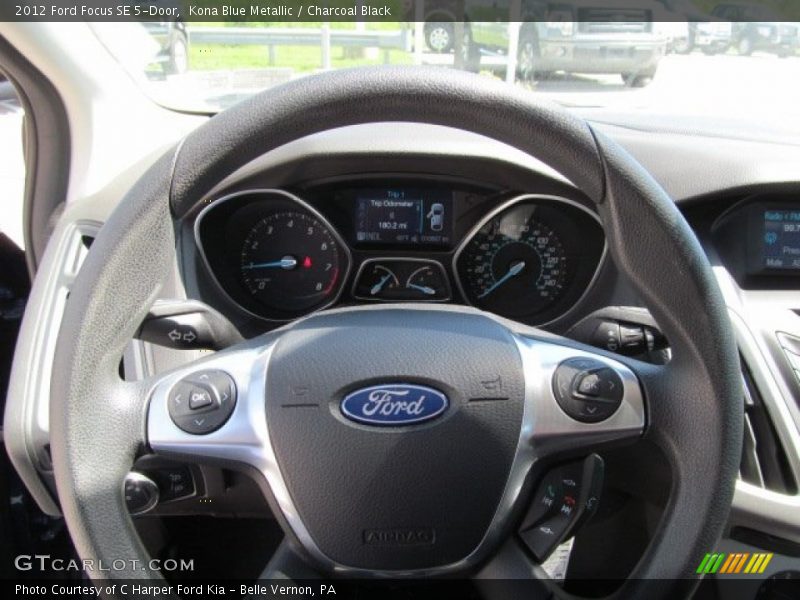 Kona Blue Metallic / Charcoal Black 2012 Ford Focus SE 5-Door