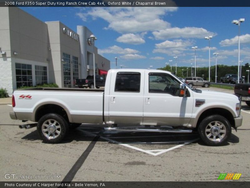Oxford White / Chaparral Brown 2008 Ford F350 Super Duty King Ranch Crew Cab 4x4