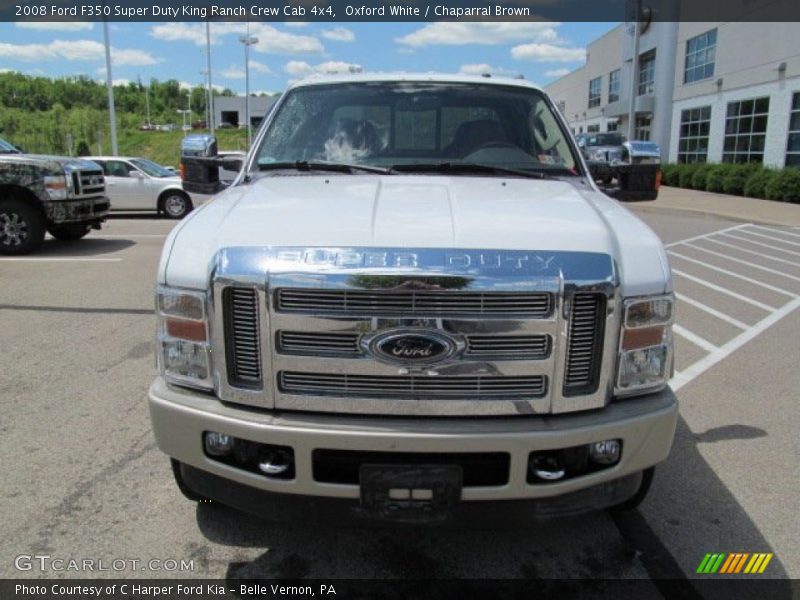 Oxford White / Chaparral Brown 2008 Ford F350 Super Duty King Ranch Crew Cab 4x4