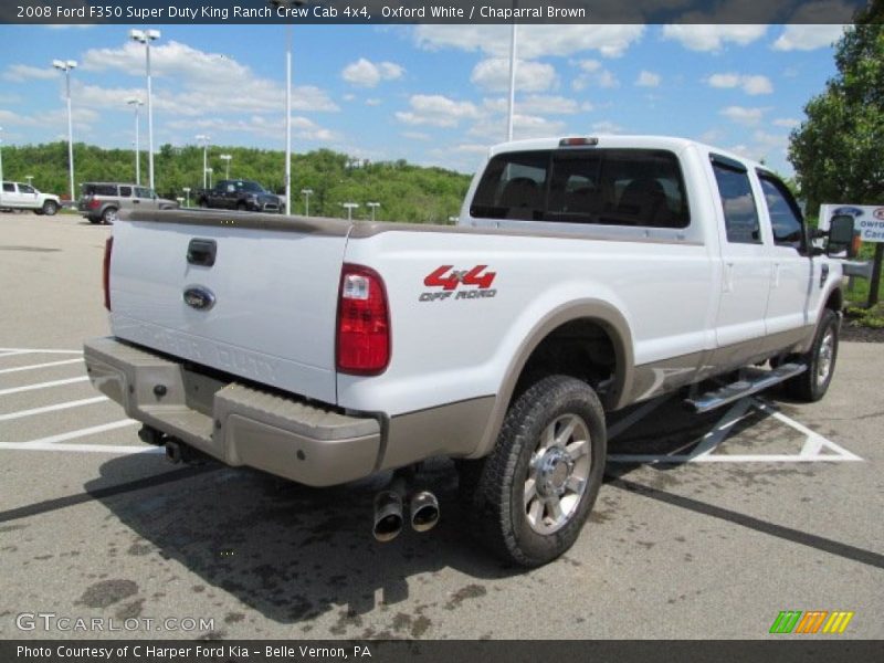 Oxford White / Chaparral Brown 2008 Ford F350 Super Duty King Ranch Crew Cab 4x4
