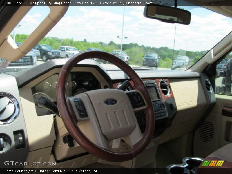 Oxford White / Chaparral Brown 2008 Ford F350 Super Duty King Ranch Crew Cab 4x4