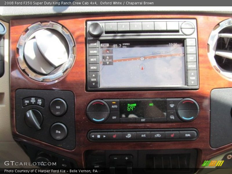 Oxford White / Chaparral Brown 2008 Ford F350 Super Duty King Ranch Crew Cab 4x4