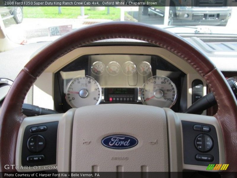 Oxford White / Chaparral Brown 2008 Ford F350 Super Duty King Ranch Crew Cab 4x4