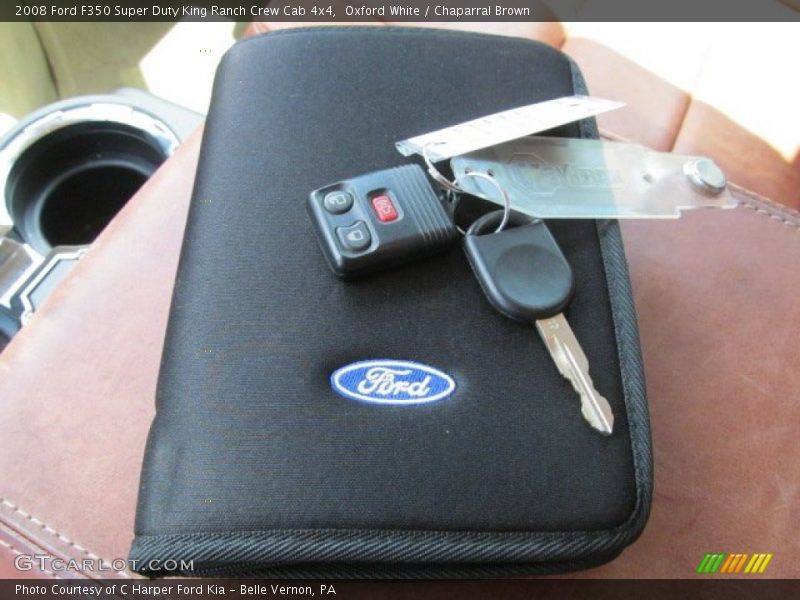 Oxford White / Chaparral Brown 2008 Ford F350 Super Duty King Ranch Crew Cab 4x4
