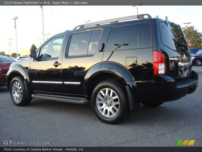 Super Black / Cafe Latte 2010 Nissan Pathfinder LE 4x4