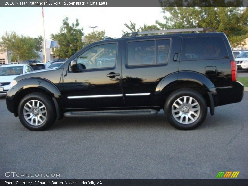 Super Black / Cafe Latte 2010 Nissan Pathfinder LE 4x4