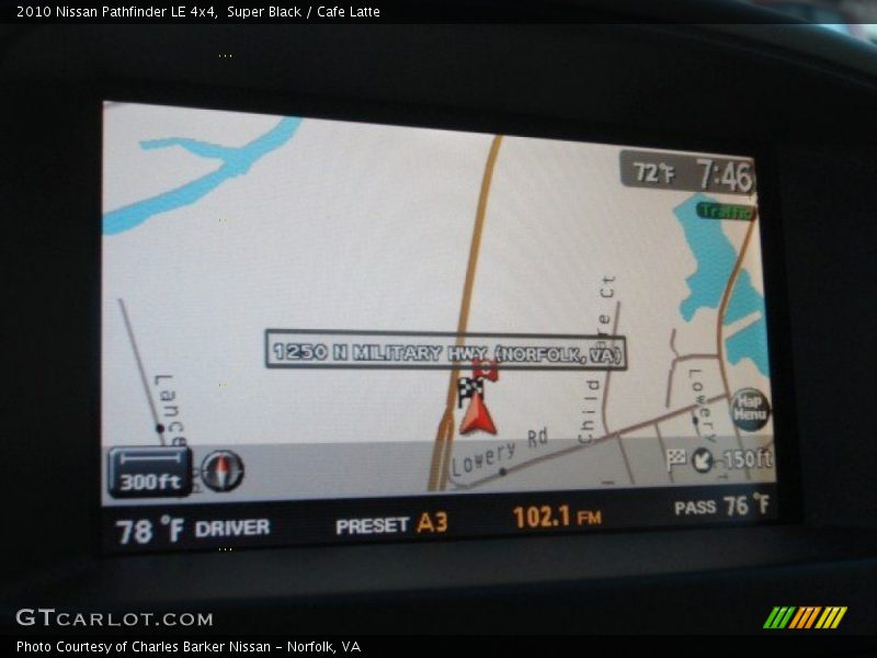 Super Black / Cafe Latte 2010 Nissan Pathfinder LE 4x4