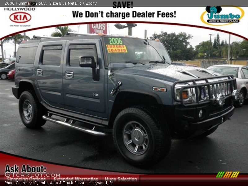 Slate Blue Metallic / Ebony 2006 Hummer H2 SUV