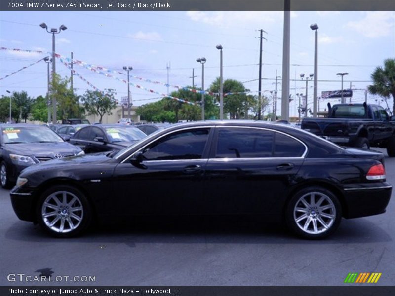 Jet Black / Black/Black 2004 BMW 7 Series 745Li Sedan