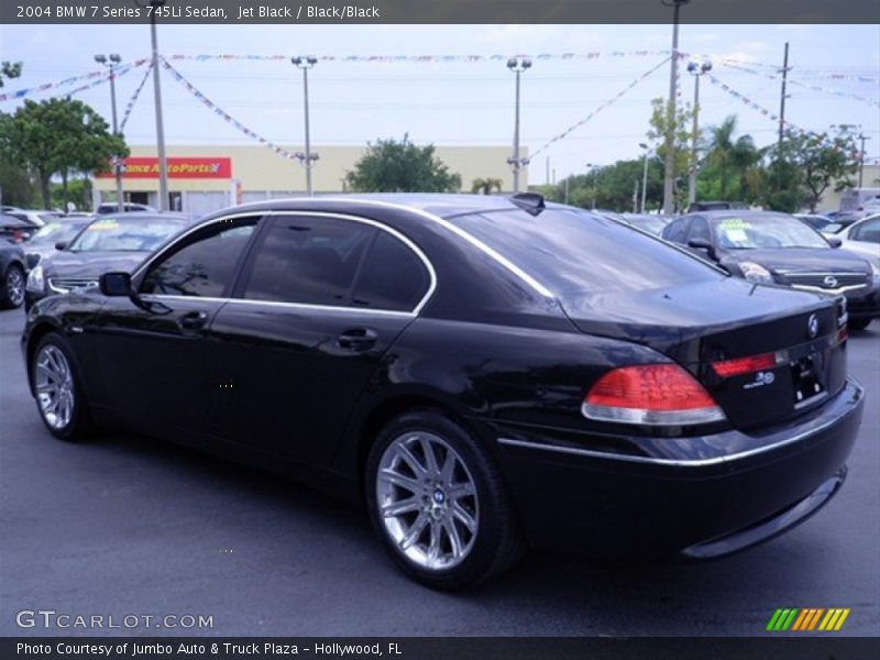 Jet Black / Black/Black 2004 BMW 7 Series 745Li Sedan