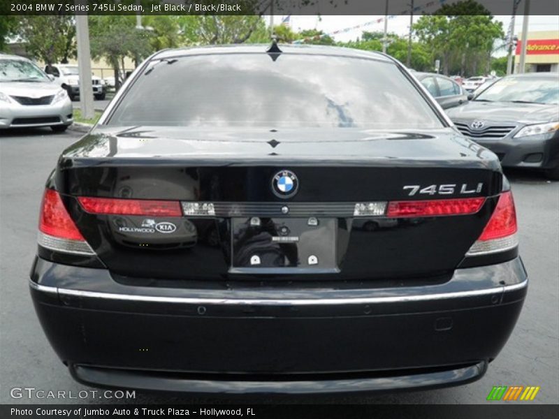 Jet Black / Black/Black 2004 BMW 7 Series 745Li Sedan