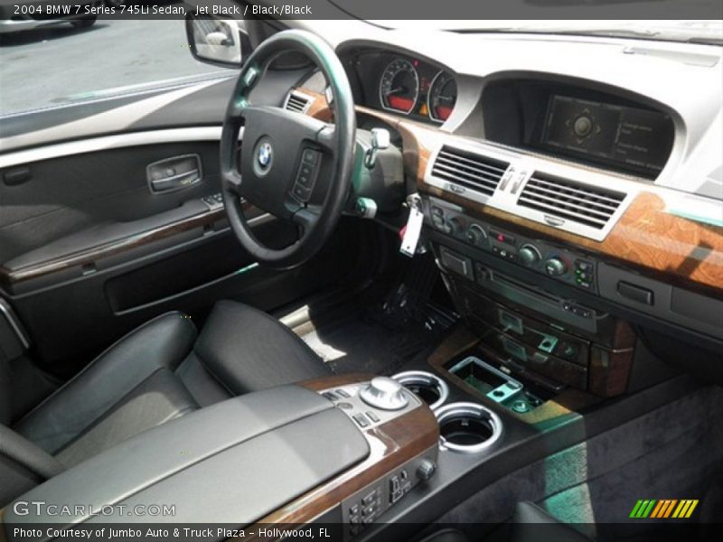 Jet Black / Black/Black 2004 BMW 7 Series 745Li Sedan