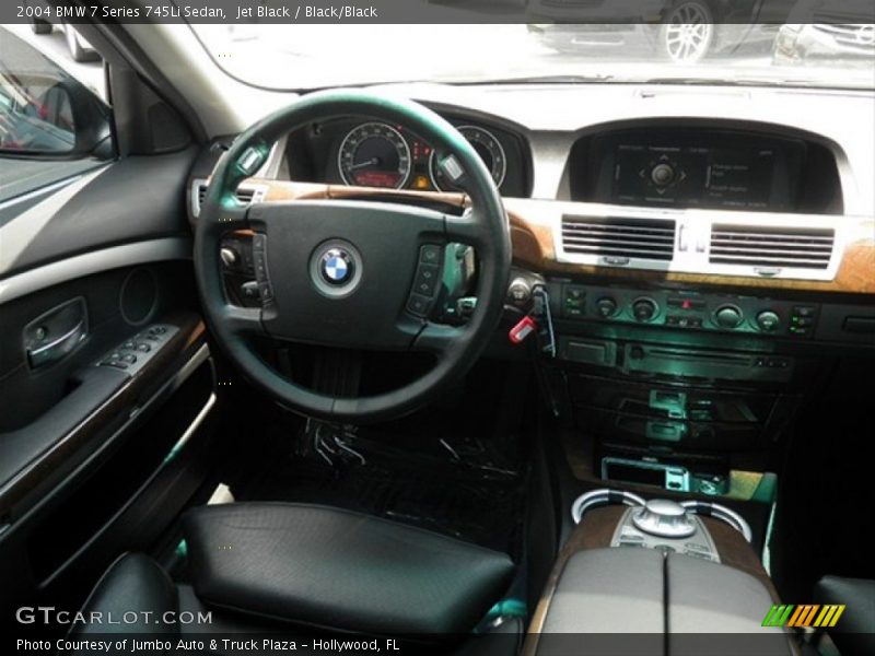 Jet Black / Black/Black 2004 BMW 7 Series 745Li Sedan