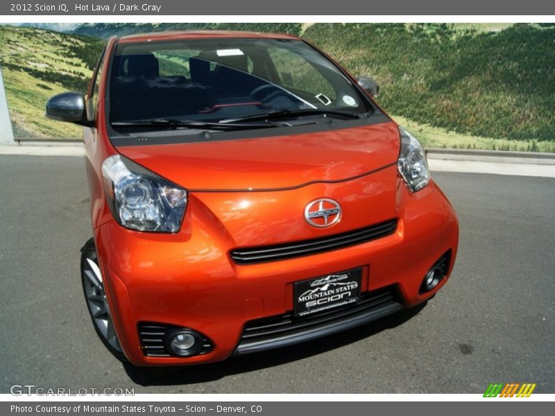 Hot Lava / Dark Gray 2012 Scion iQ