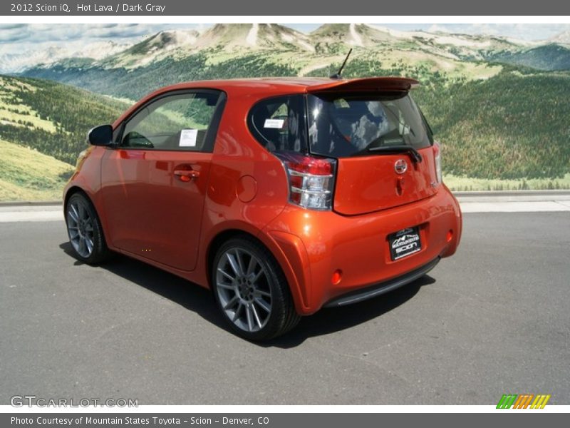 Hot Lava / Dark Gray 2012 Scion iQ