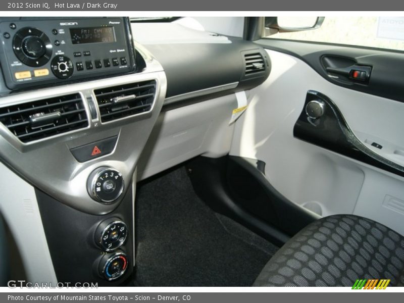 Hot Lava / Dark Gray 2012 Scion iQ