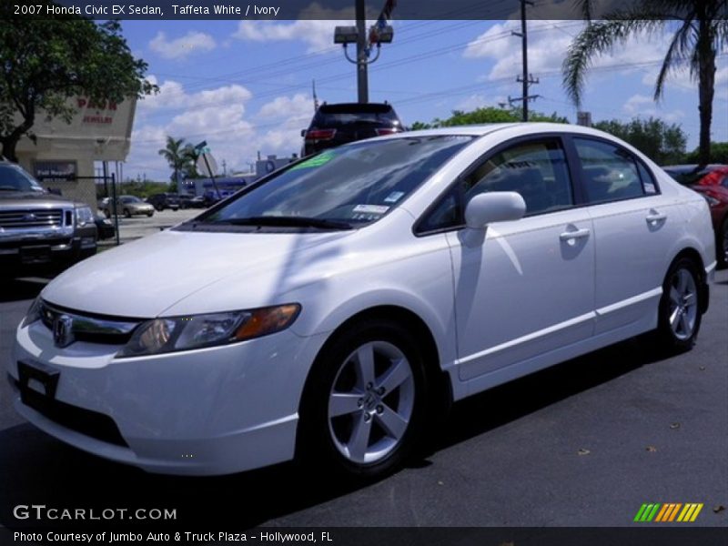 Taffeta White / Ivory 2007 Honda Civic EX Sedan