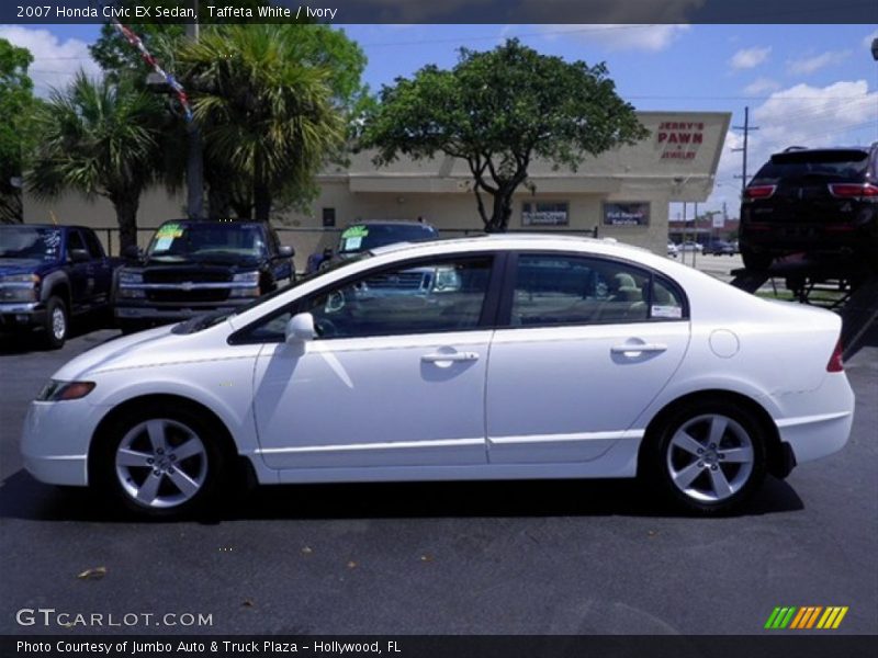 Taffeta White / Ivory 2007 Honda Civic EX Sedan