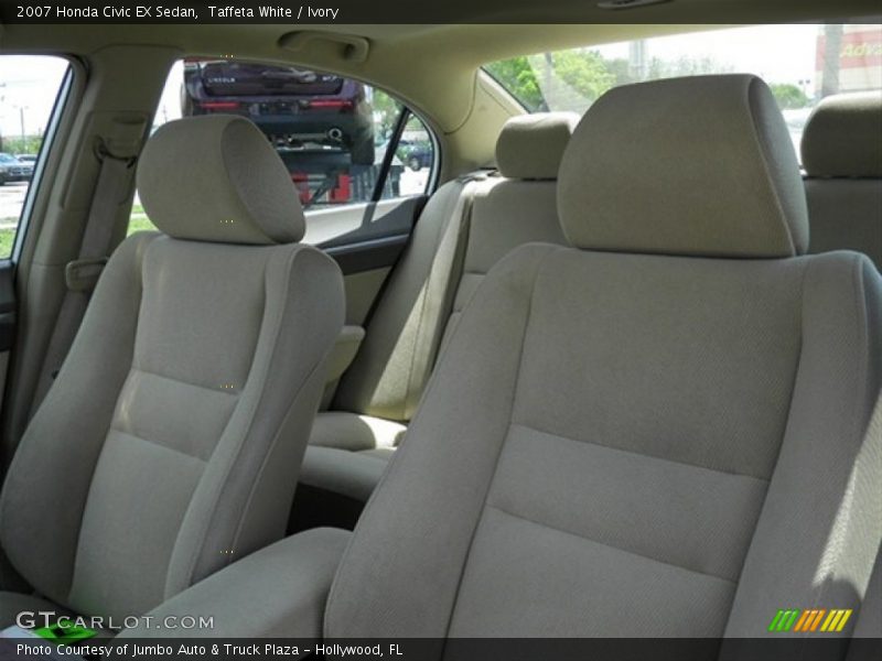 Taffeta White / Ivory 2007 Honda Civic EX Sedan