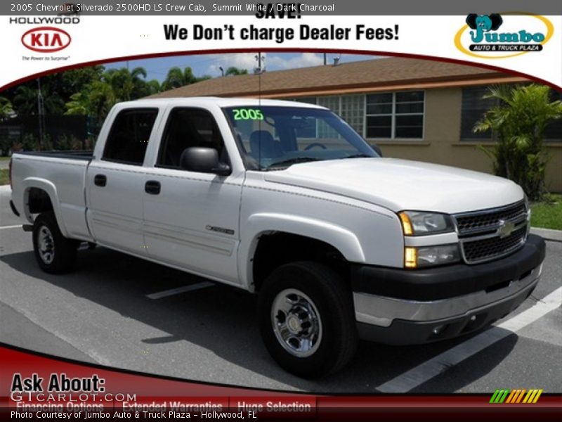 Summit White / Dark Charcoal 2005 Chevrolet Silverado 2500HD LS Crew Cab