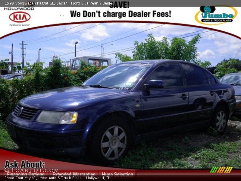 Fjord Blue Pearl / Beige 1999 Volkswagen Passat GLS Sedan