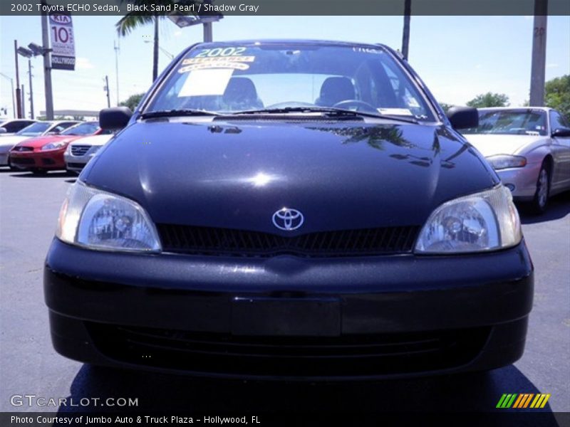 Black Sand Pearl / Shadow Gray 2002 Toyota ECHO Sedan