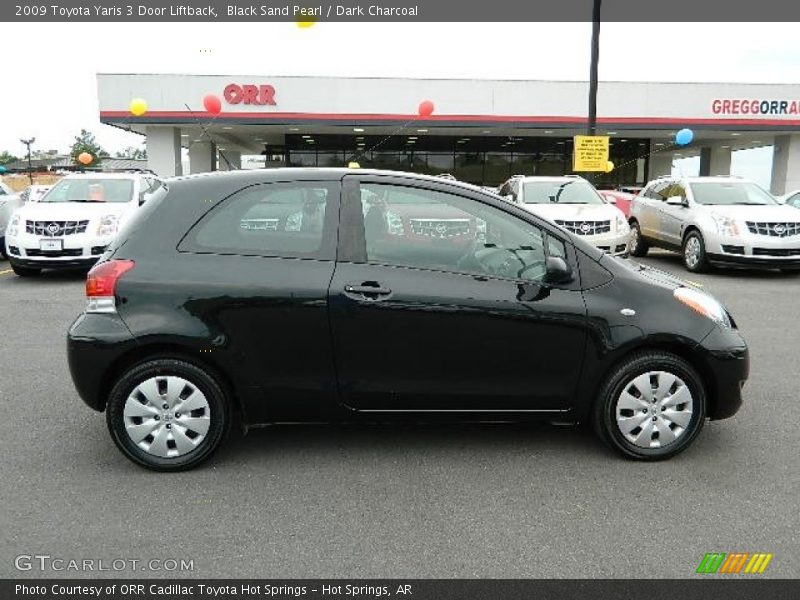 Black Sand Pearl / Dark Charcoal 2009 Toyota Yaris 3 Door Liftback