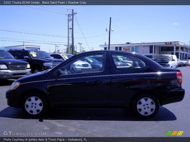 Black Sand Pearl / Shadow Gray 2002 Toyota ECHO Sedan