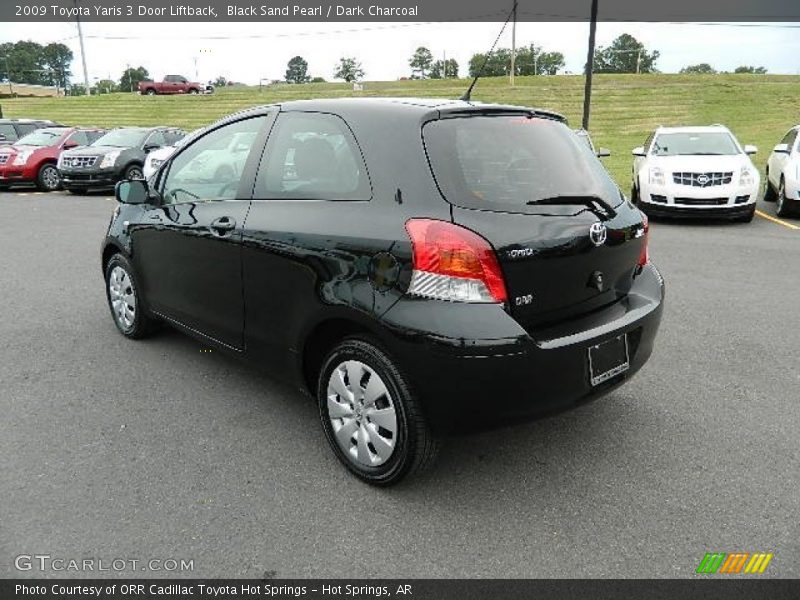 Black Sand Pearl / Dark Charcoal 2009 Toyota Yaris 3 Door Liftback