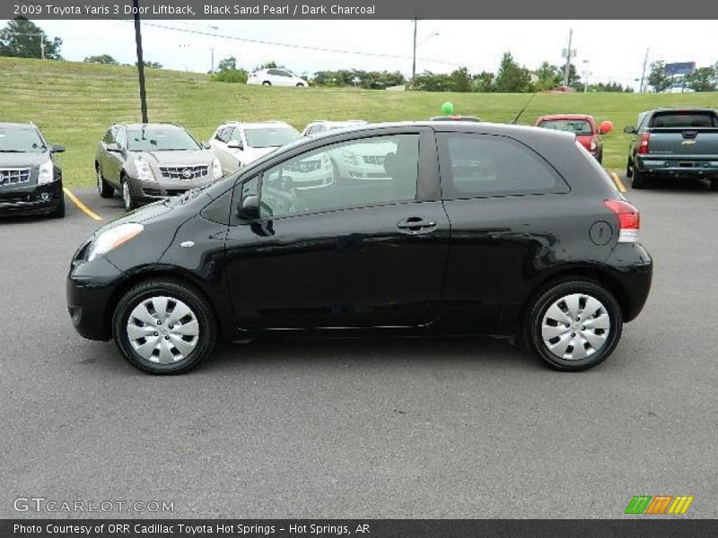 Black Sand Pearl / Dark Charcoal 2009 Toyota Yaris 3 Door Liftback