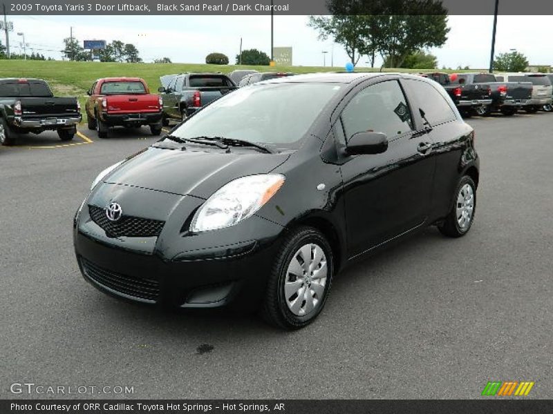 Black Sand Pearl / Dark Charcoal 2009 Toyota Yaris 3 Door Liftback