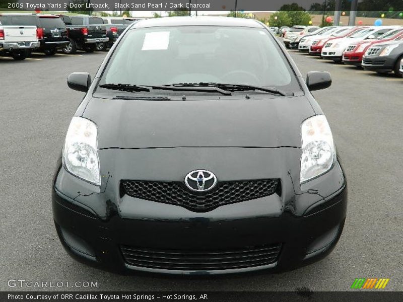 Black Sand Pearl / Dark Charcoal 2009 Toyota Yaris 3 Door Liftback