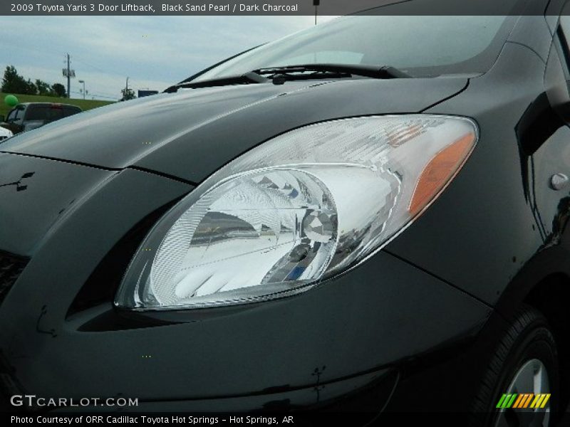 Black Sand Pearl / Dark Charcoal 2009 Toyota Yaris 3 Door Liftback