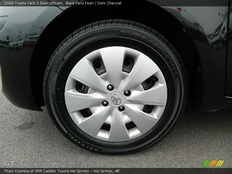 Black Sand Pearl / Dark Charcoal 2009 Toyota Yaris 3 Door Liftback